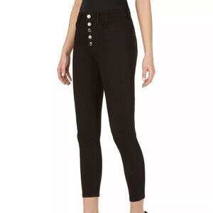 Numero Verona Ankle Skinny Jeans black  Juniors' Stretchy Exposed-Buttons NEW